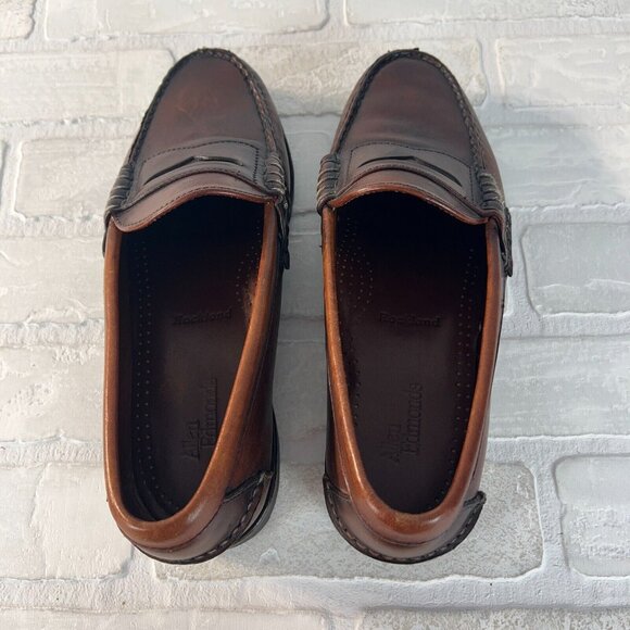 ALLEN EDMONDS Rockland Penny Loafer Mens 9 D Brown Leather Classic Shoes main image 5